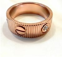 #C4 rose gold with zircon (33255)