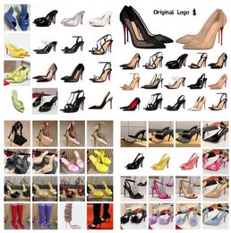 High Shoes Red Peep Toe Sandals Fashion Shoes Nude Black Patent Leather Pumps Women High Heels 34840